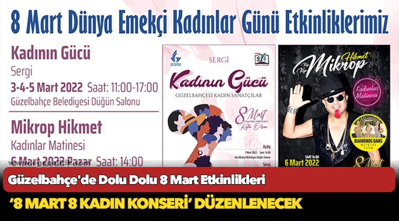 Güzelbahçe’de Dolu Dolu 8 Mart Etkinlikleri