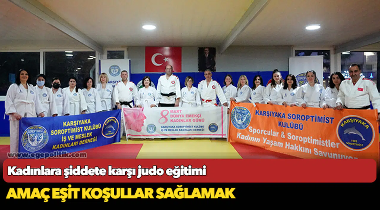 Kadınlara şiddete karşı judo eğitimi