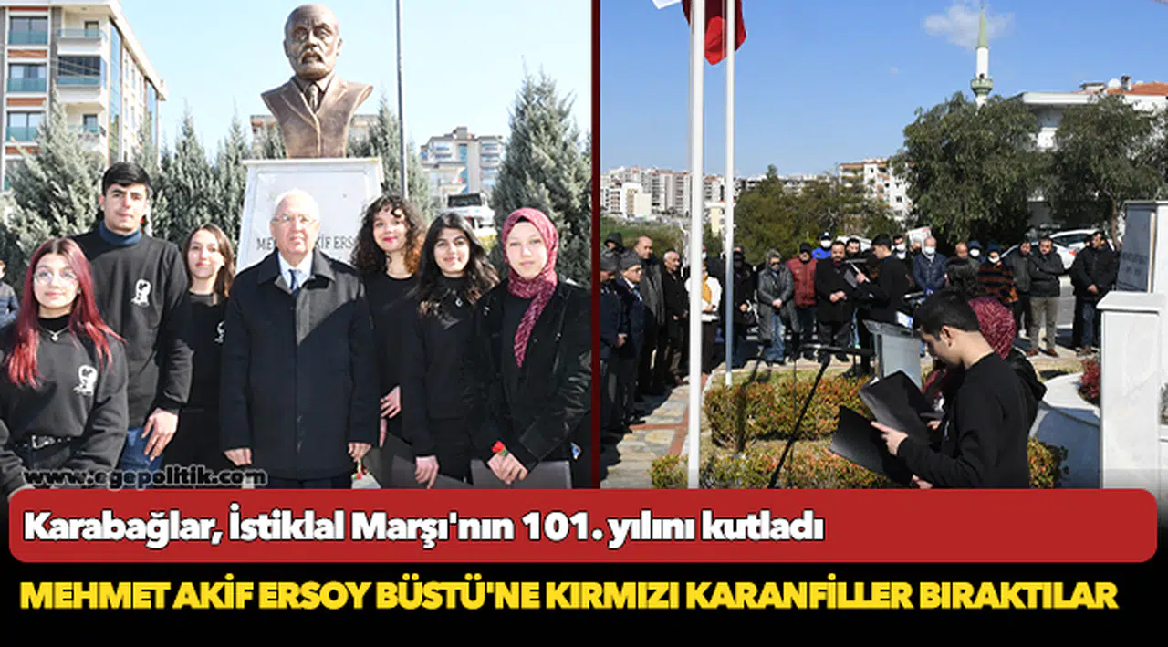 Karabağlar, İstiklal Marşı'nın 101. yılını kutladı