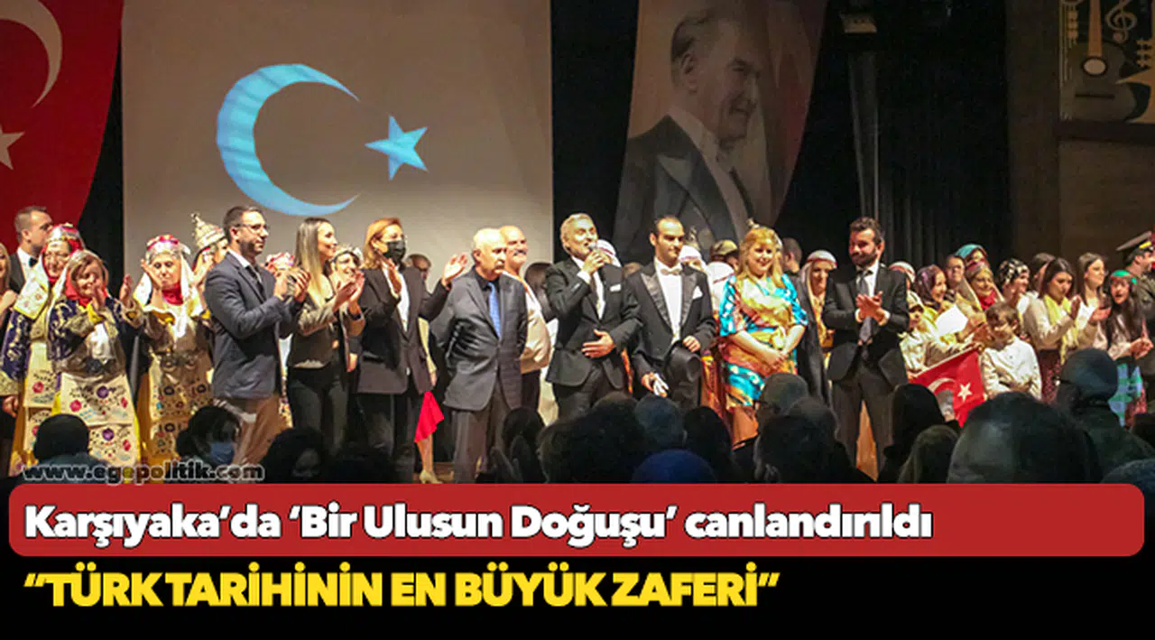 Karşıyaka’da ‘Bir Ulusun Doğuşu’ canlandırıldı