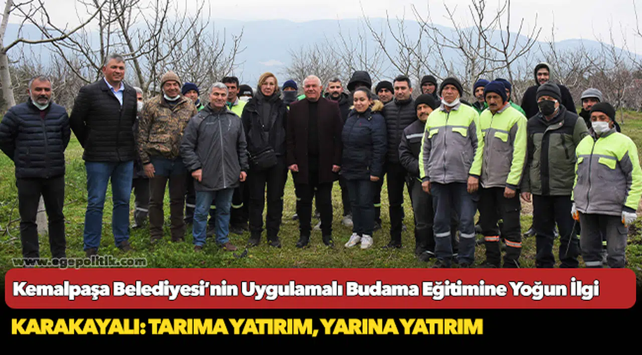 Kemalpaşa Belediyesi’nin Uygulamalı Budama Eğitimine Yoğun İlgi