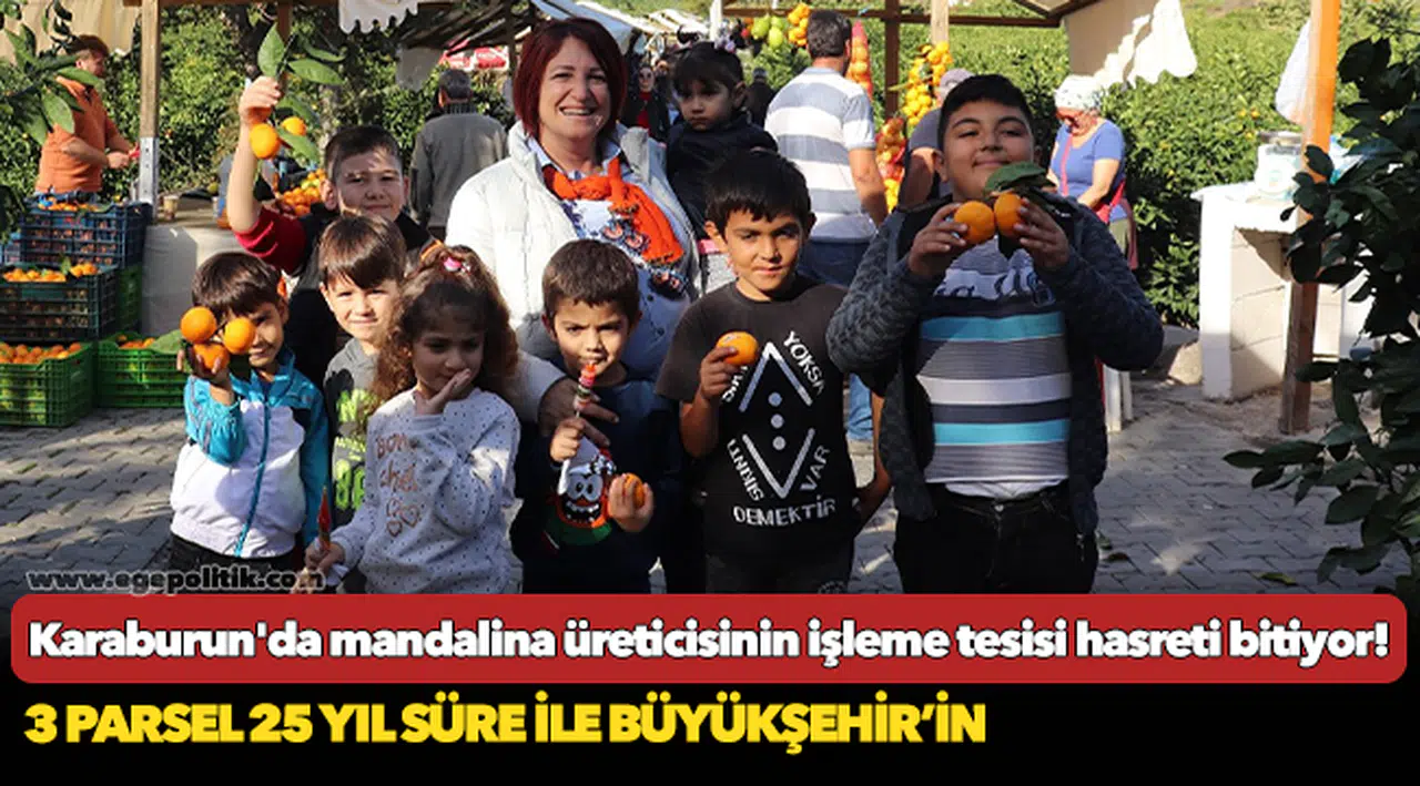 Mandalina üreticisinin işleme tesisi hasreti bitiyor!