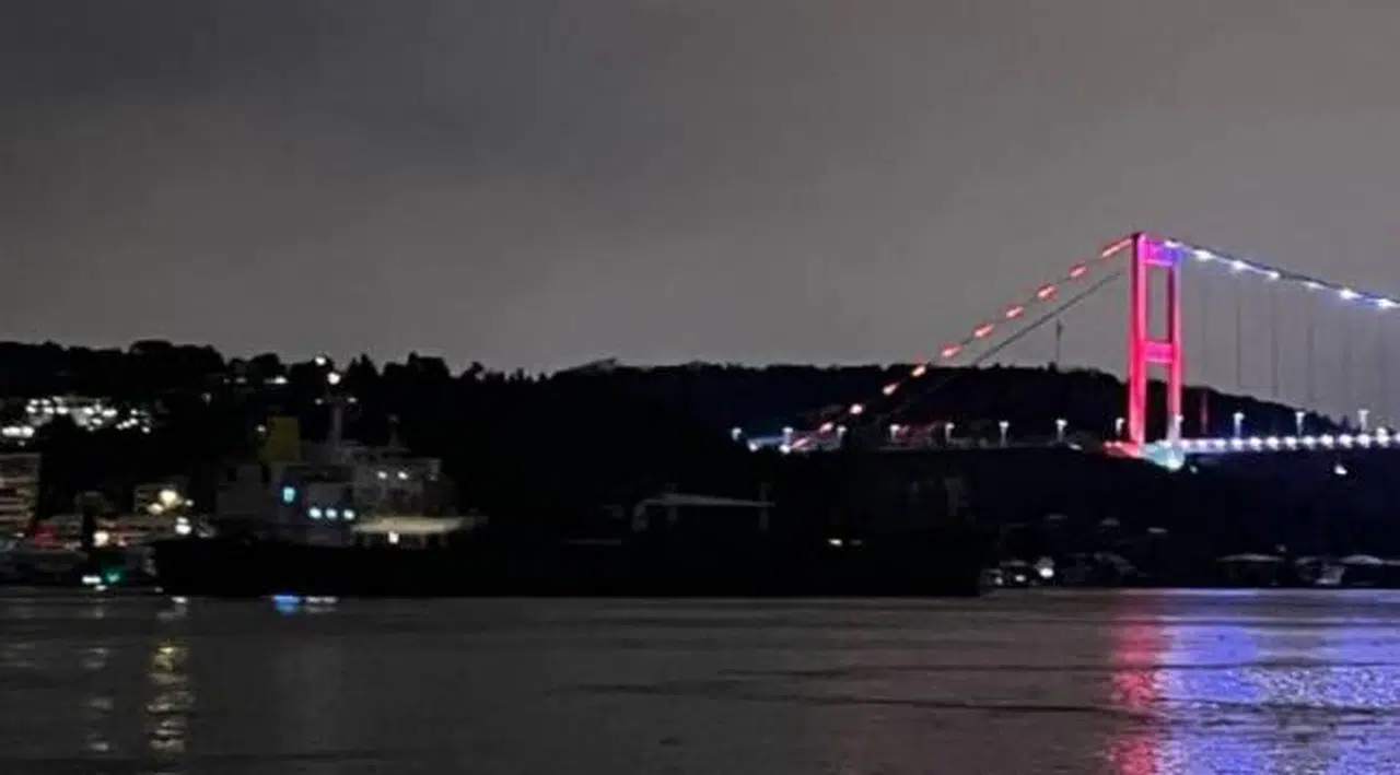 Rusya’dan gelen ayçiçeği yağı yüklü gemi İstanbul Boğazı’na ulaştı