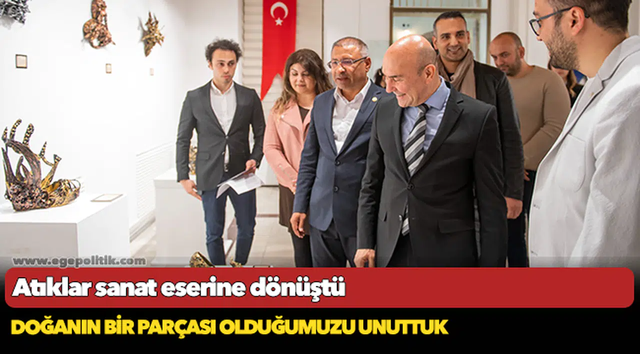 Atıklar sanat eserine dönüştü