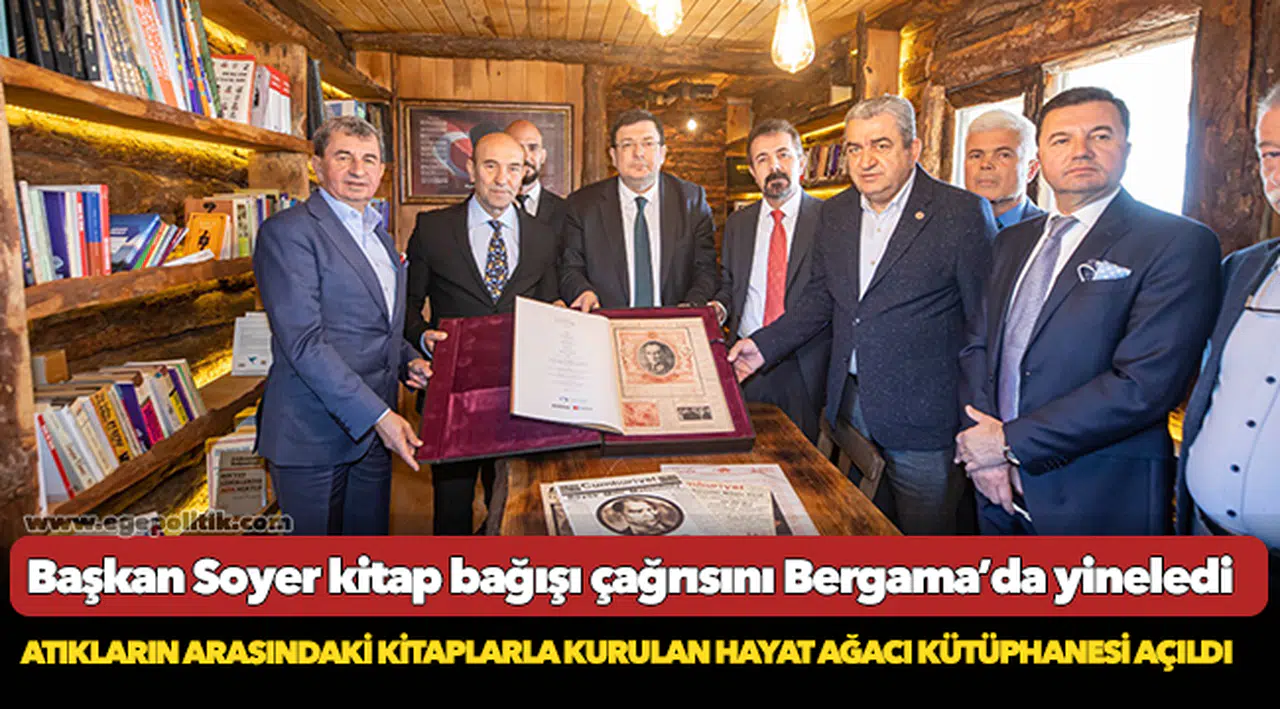 Atıkların arasındaki kitaplarla kurulan Hayat Ağacı Kütüphanesi açıldı
