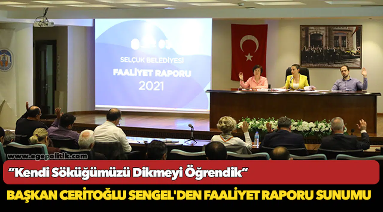 Başkan Ceritoğlu Sengel’den Faaliyet Raporu Sunumu