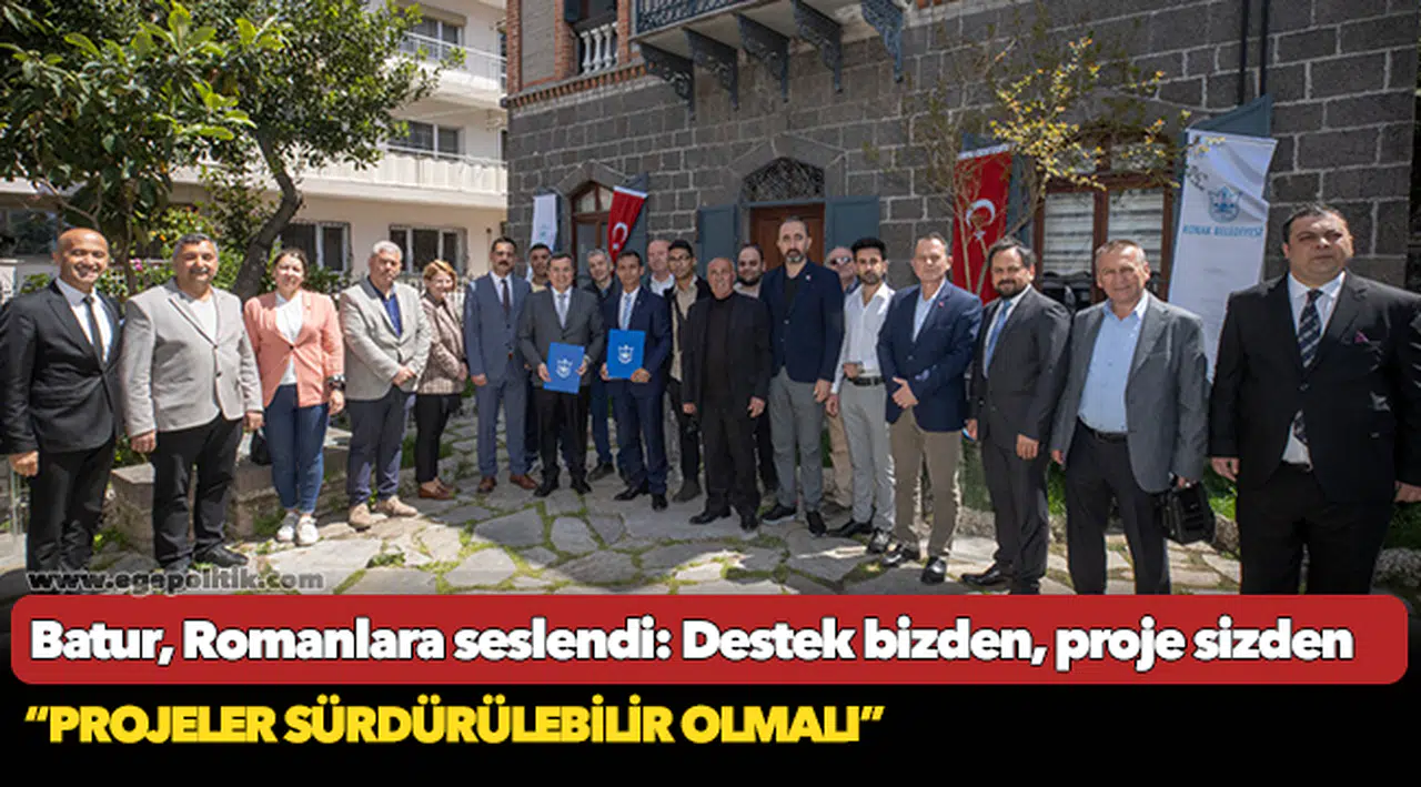 Batur, Romanlara seslendi:  Destek bizden, proje sizden