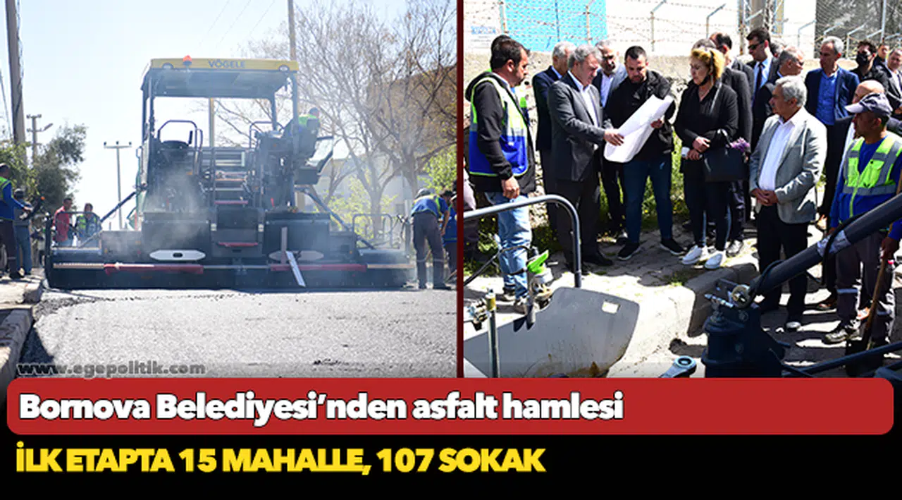 Bornova Belediyesi’nden asfalt hamlesi