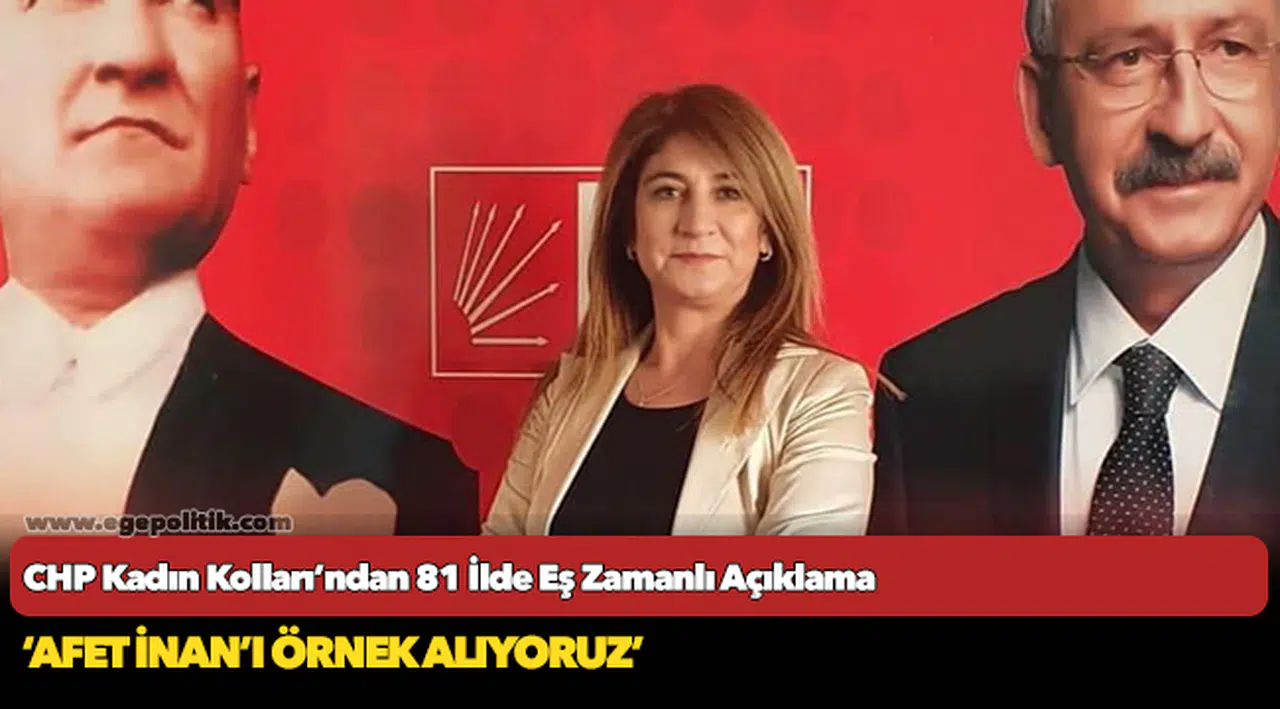 CHP Kadın Kolları’ndan 81 İlde Eş Zamanlı Açıklama