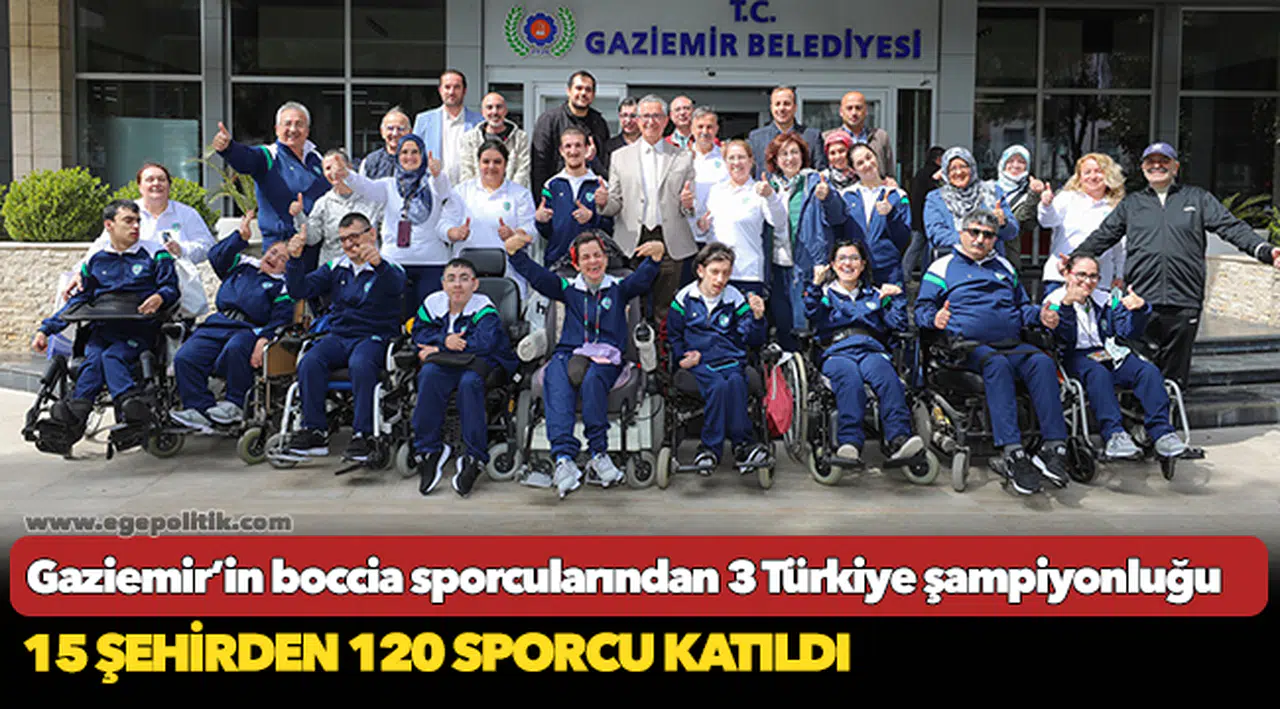 Gaziemir’in boccia sporcularından 3 Türkiye şampiyonluğu