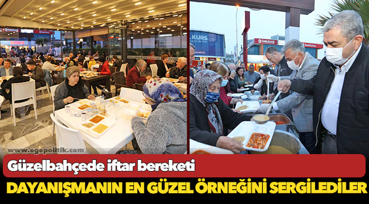 Güzelbahçe'de iftar yemeği verildi