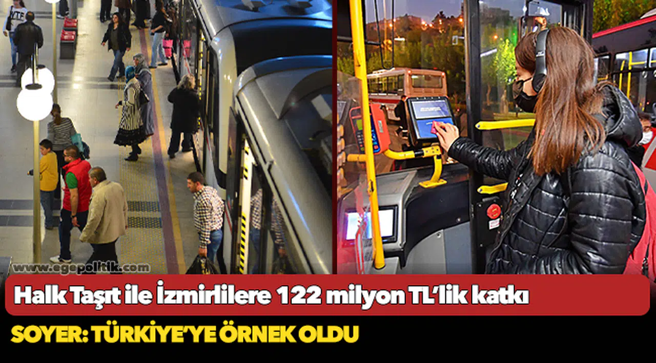Halk Taşıt ile İzmirlilere 122 milyon TL’lik katkı