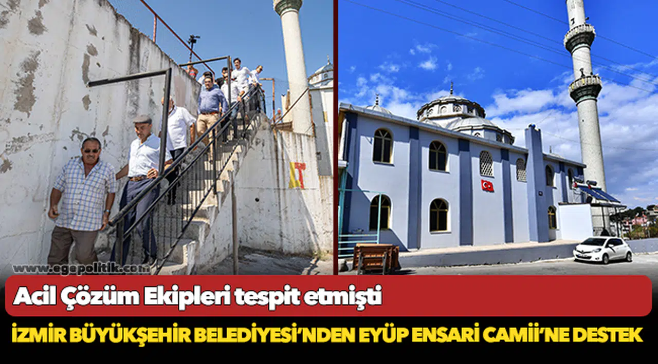 İzmir Büyükşehir Belediyesi’nden Eyüp Ensari Camii’ne destek
