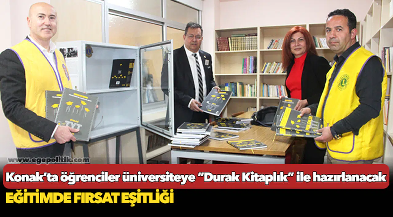 Konak’ta öğrenciler üniversiteye  “Durak Kitaplık” ile hazırlanacak