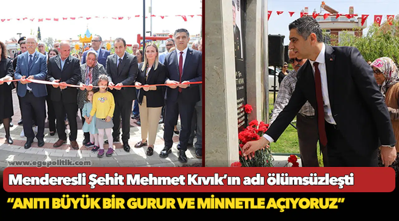 Menderesli Şehit Mehmet Kıvık’ın adı ölümsüzleşti