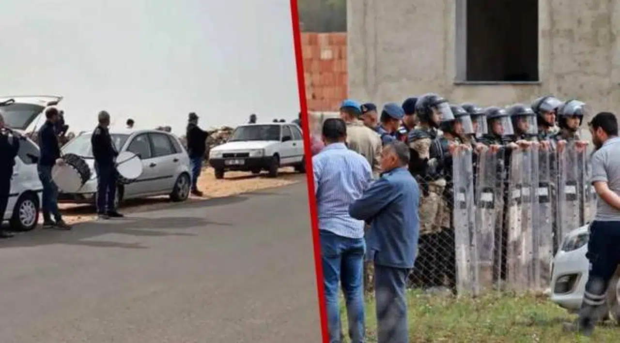 Yıkım ekibi davul zurnayla karşılandı, iş ciddiye binince arbede çıktı