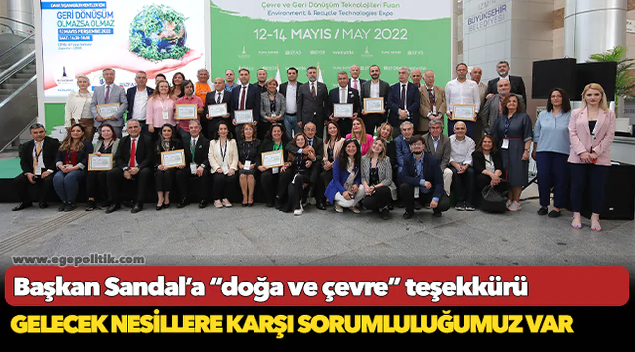 Başkan Sandal’a “doğa ve çevre” teşekkürü