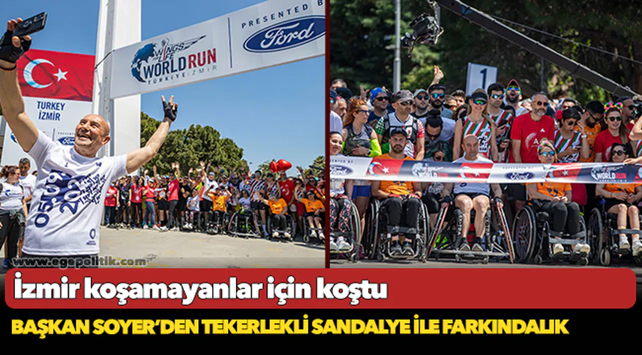 Başkan Soyer’den tekerlekli sandalye ile farkındalık
