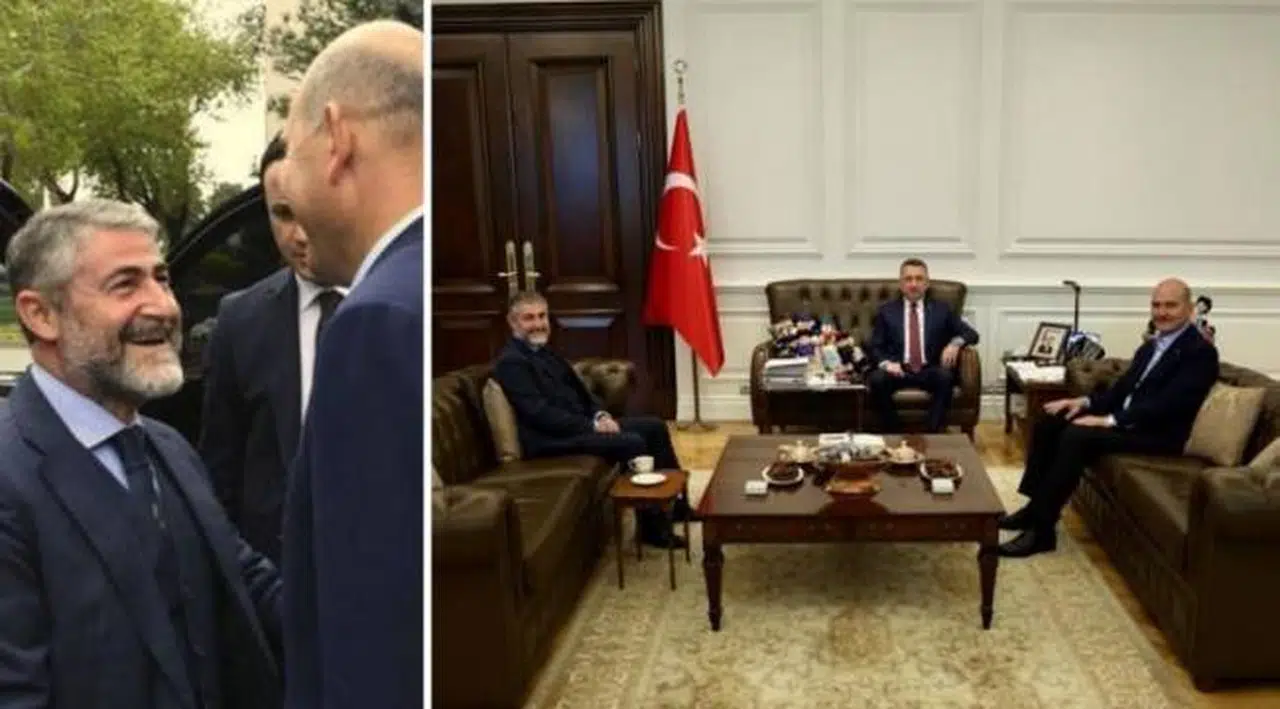 Cumhurbaşkanı Yardımcısı Oktay ve Bakan Nebati'den Soylu'ya ziyaret