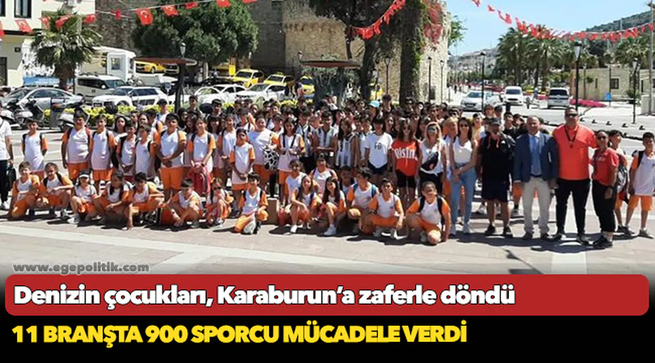 Denizin çocukları, Karaburun’a zaferle döndü