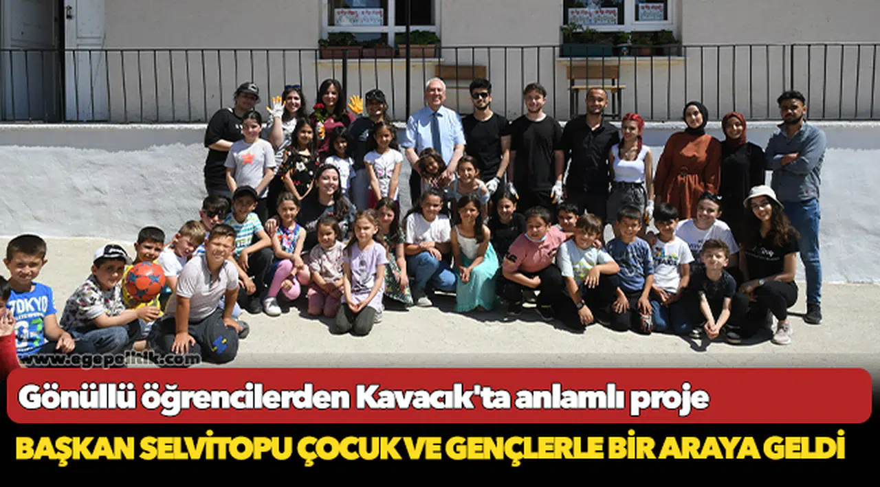 Gönüllü öğrencilerden Kavacık'ta anlamlı proje
