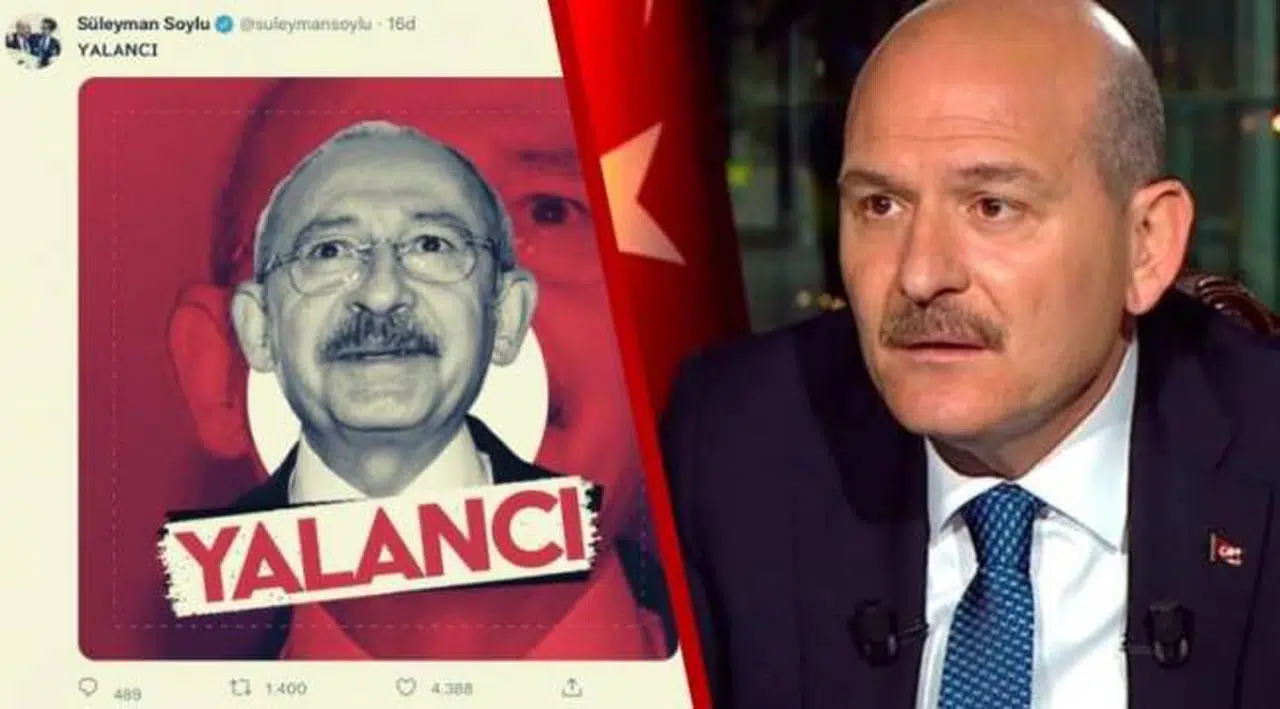 İçişleri Bakanı Soylu'dan Kılıçdaroğlu paylaşımı: Yalancı