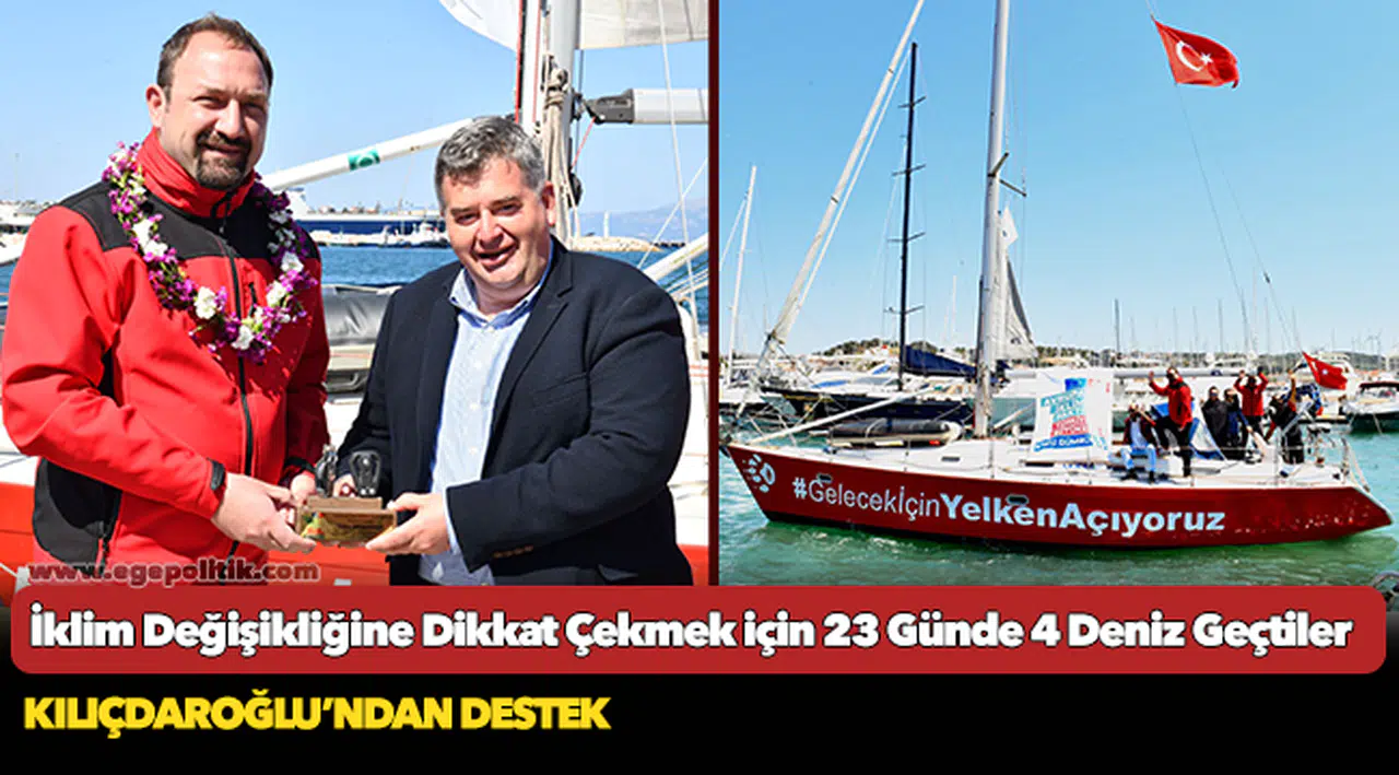İklim Değişikliğine Dikkat Çekmek için 23 Günde 4 Deniz Geçtiler