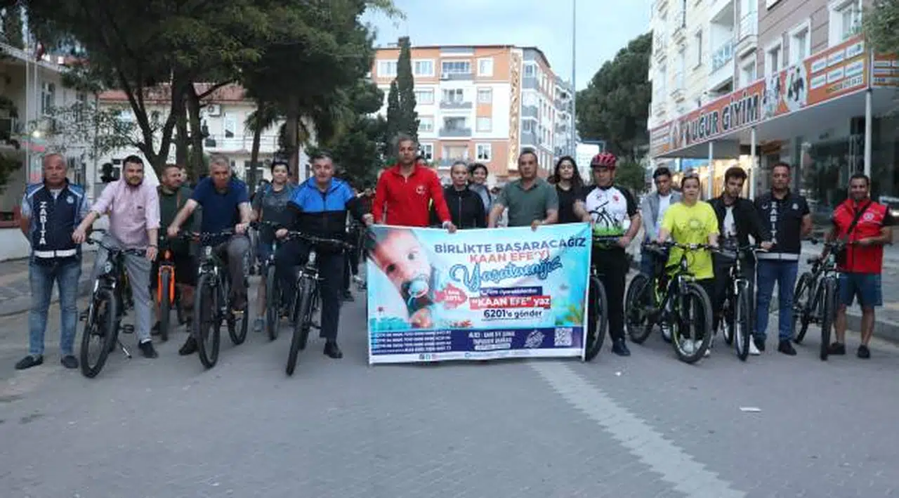 KINIK’TA SMA HASTASI KAAN EFE BEBEK İÇİN PEDALLAR ÇEVRİLDİ