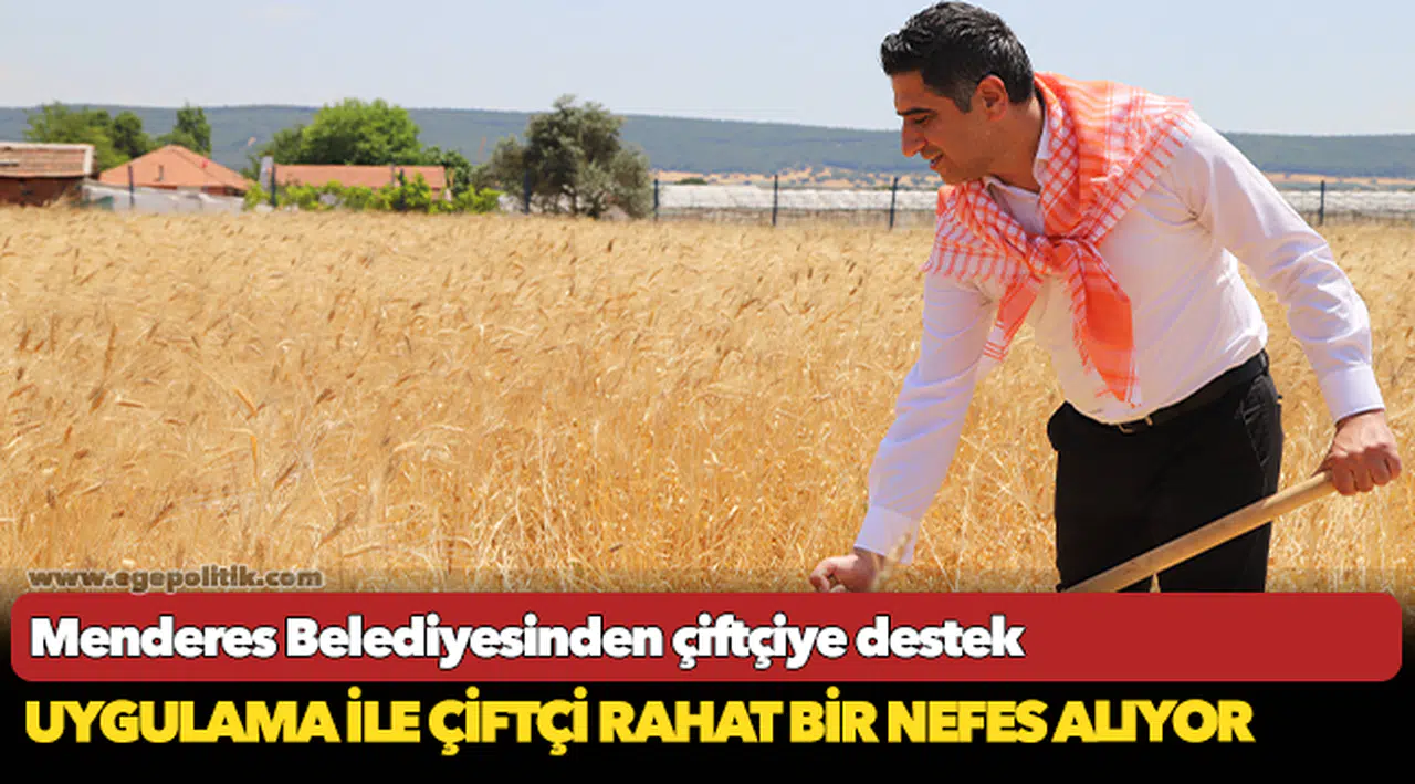 Menderes Belediyesinden çiftçiye destek