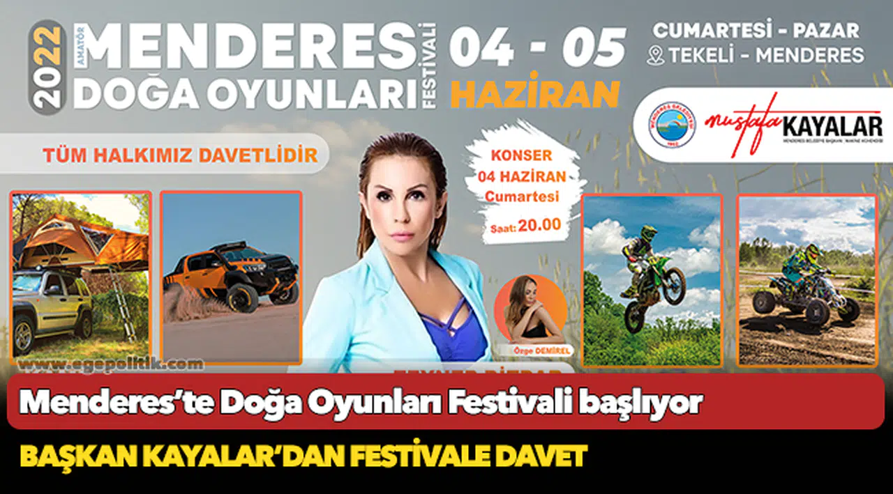 Menderes’te Doğa Oyunları Festivali başlıyor