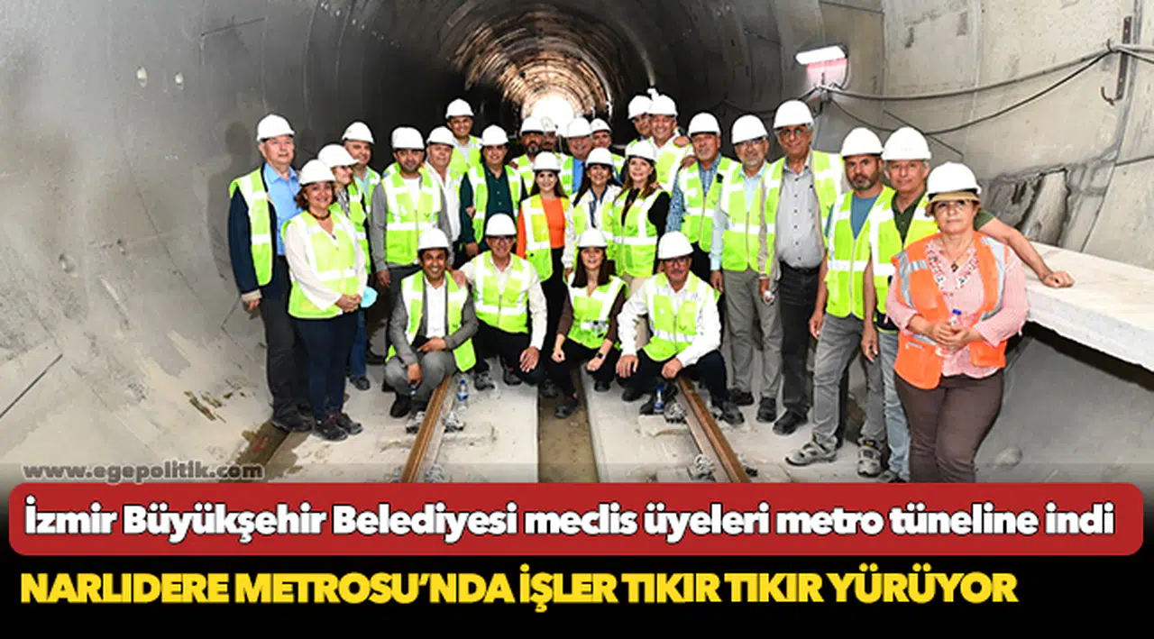 Narlıdere Metrosu’nda işler tıkır tıkır yürüyor