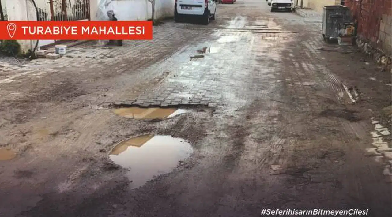 Seferihisar’da sezon açıldı yollar açılmadı 