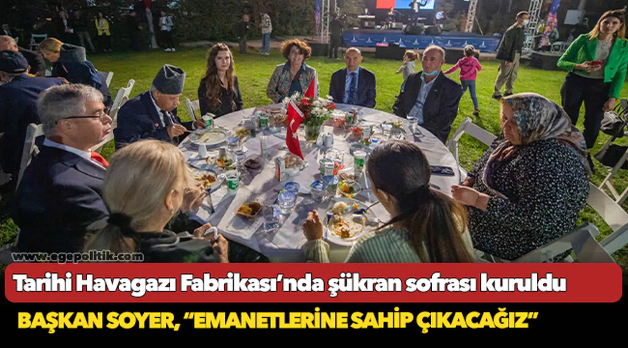Tarihi Havagazı Fabrikası’nda şükran sofrası kuruldu