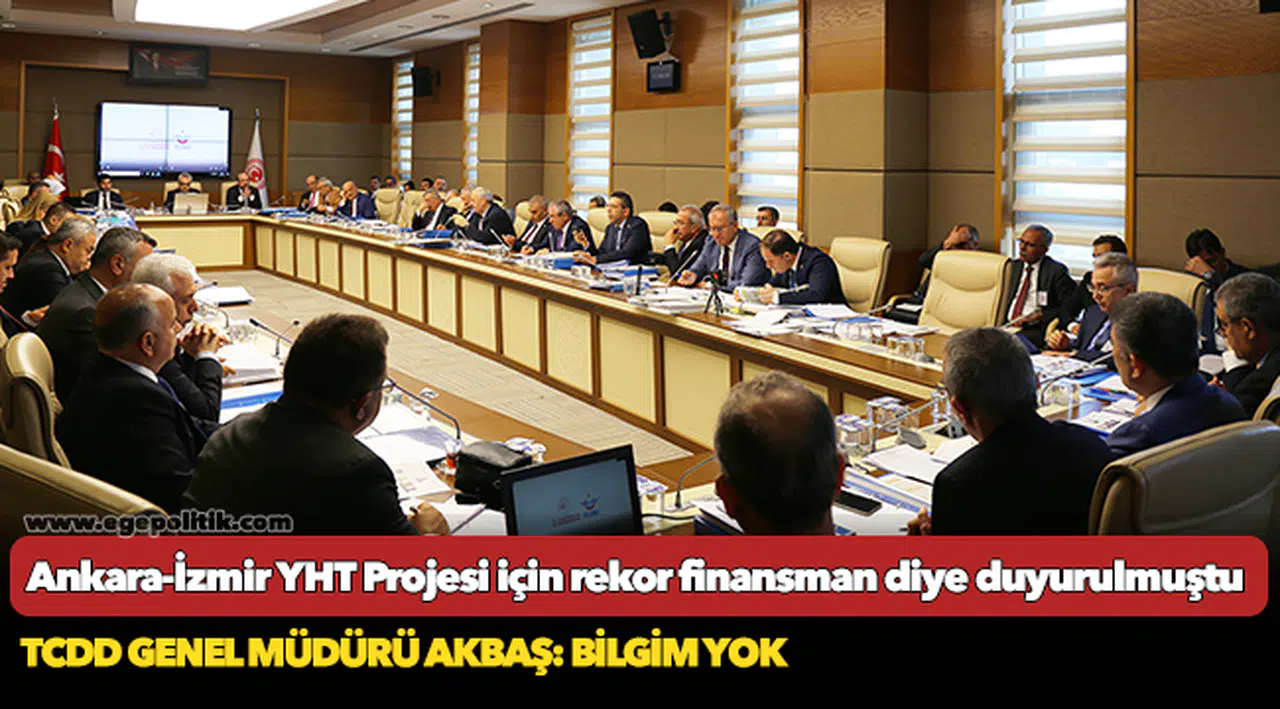 Ankara-İzmir YHT Projesi için rekor finansman diye duyurulmuştu