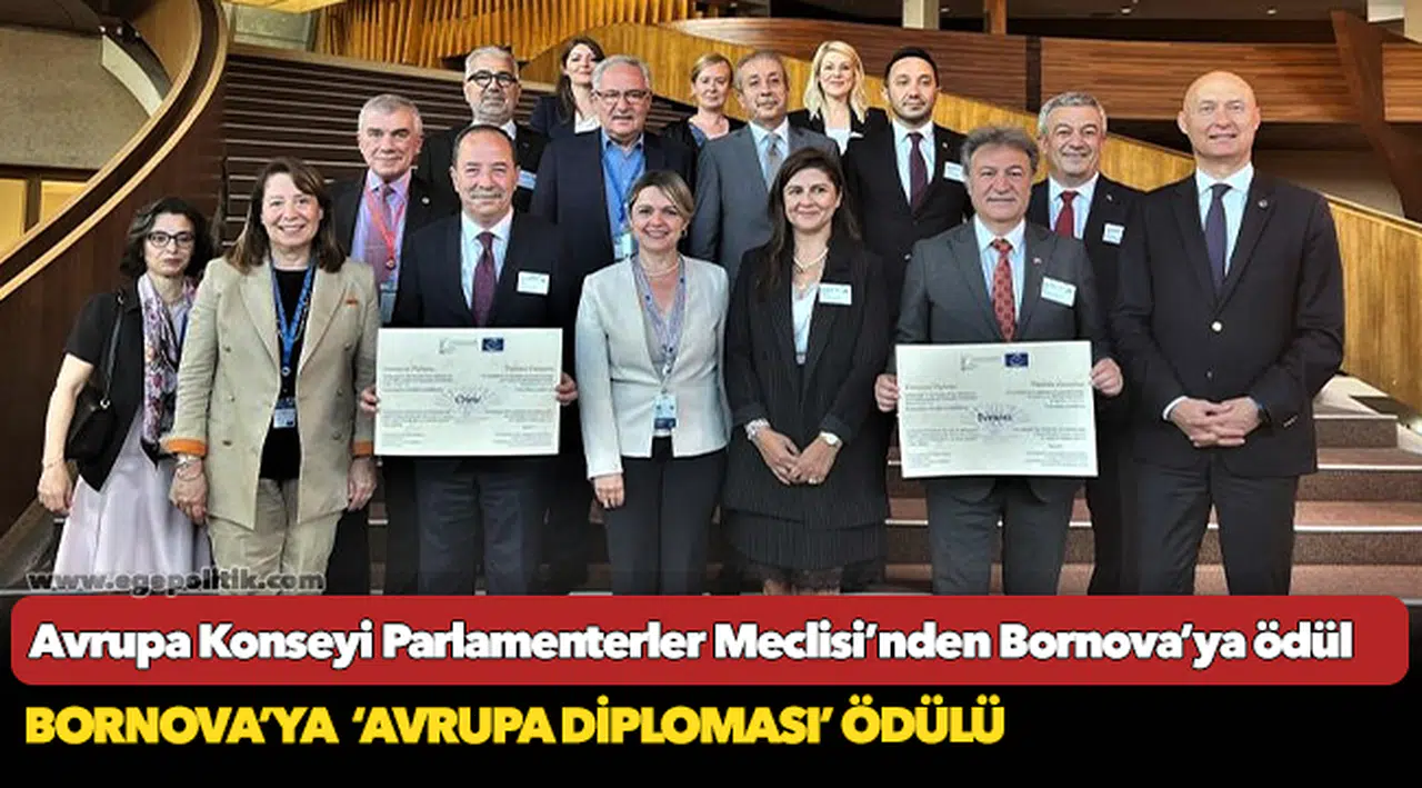 Avrupa Konseyi Parlamenterler Meclisi’nden Bornova’ya ödül