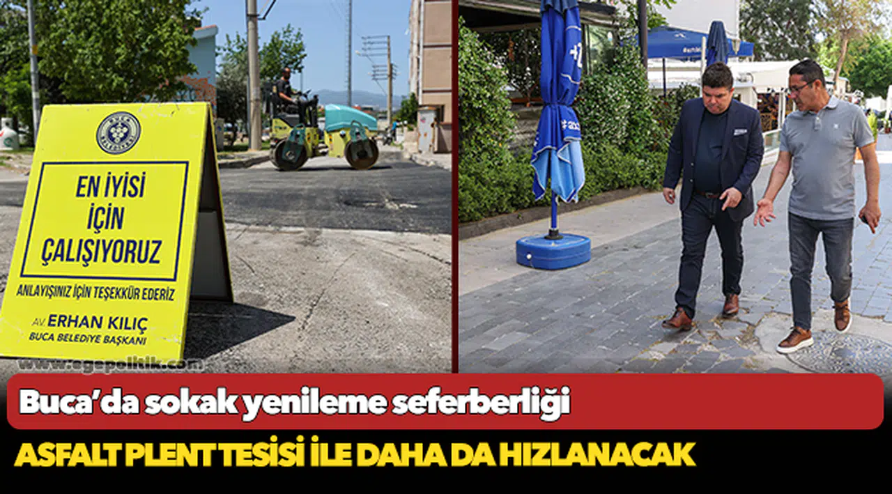 Buca’da sokak yenileme seferberliği  Buca sokakları tek tek yenileniyor