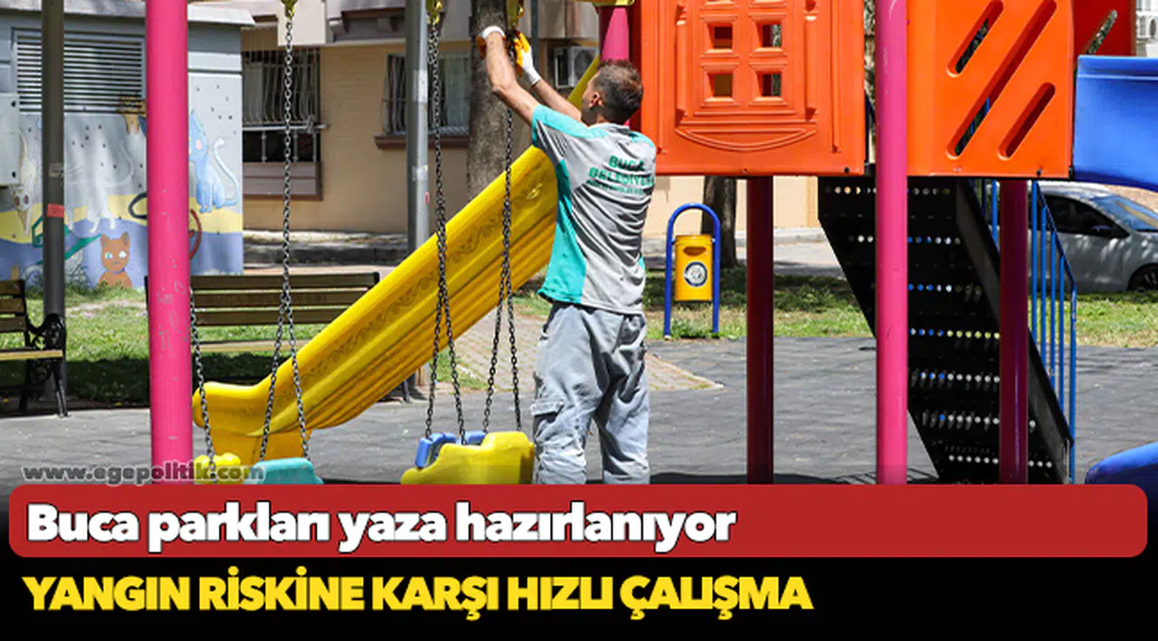 Buca parkları yaza hazırlanıyor