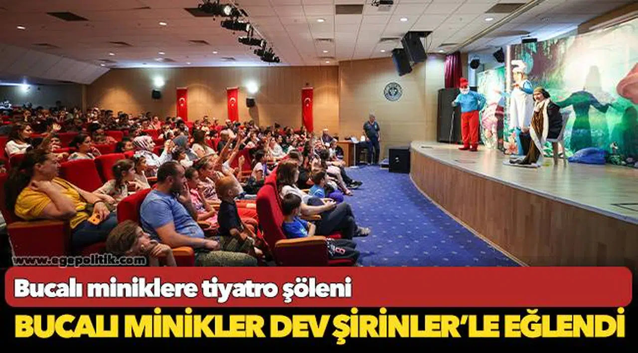 Bucalı miniklere tiyatro şöleni