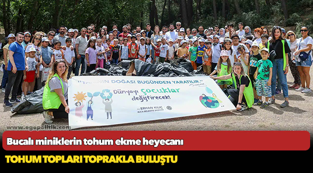 Bucalı miniklerin tohum ekme heyecanı