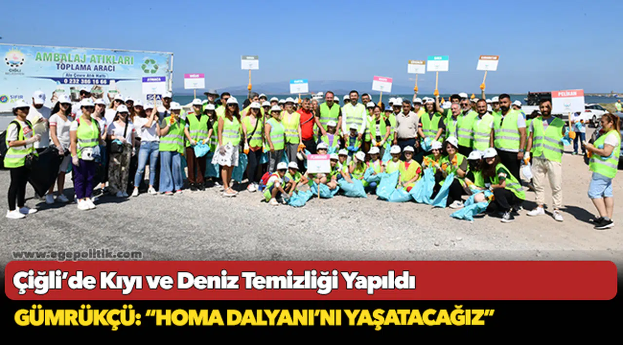 Çiğli’de Kıyı ve Deniz Temizliği Yapıldı