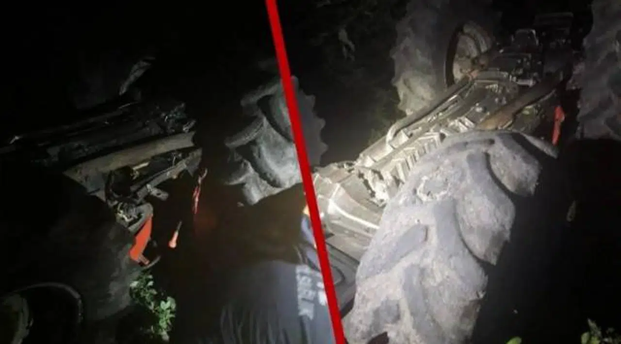 Devrilen traktörün altında kalan işçi hayatını kaybetti