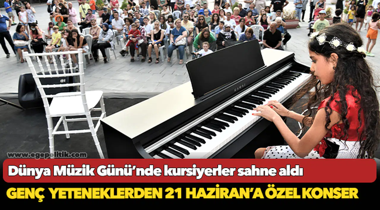 Dünya Müzik Günü’nde kursiyerler sahne aldı