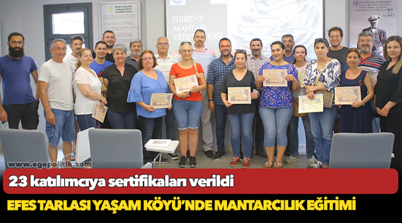 Efes Tarlası Yaşam Köyü’nde Mantarcılık Eğitimi