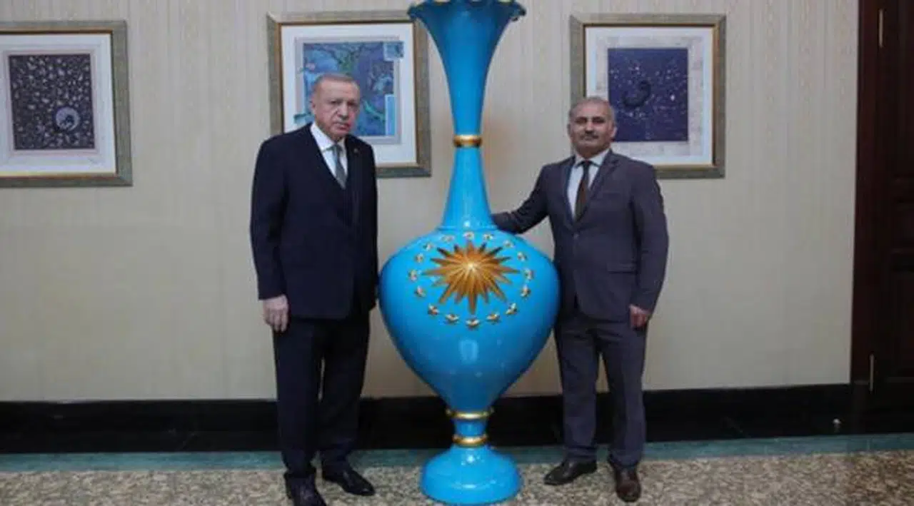 Erdoğan 50 adet dev vazo siparişi verdi
