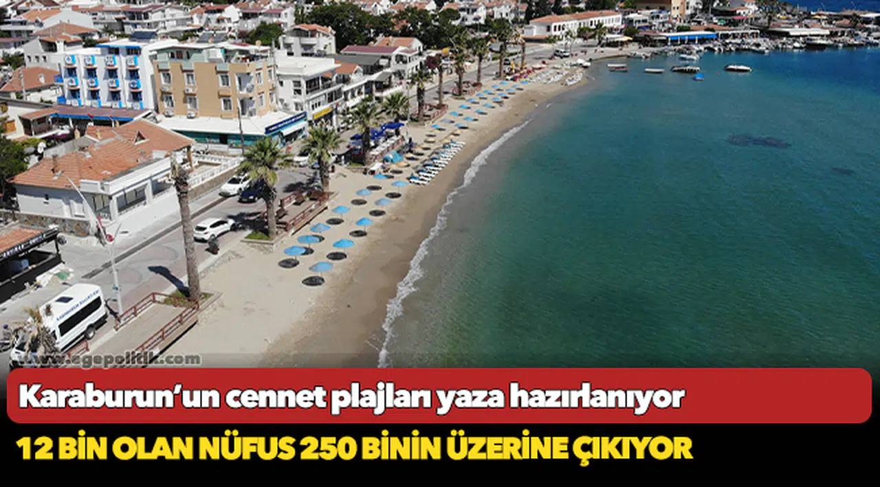Karaburun’un cennet plajları yaza hazırlanıyor