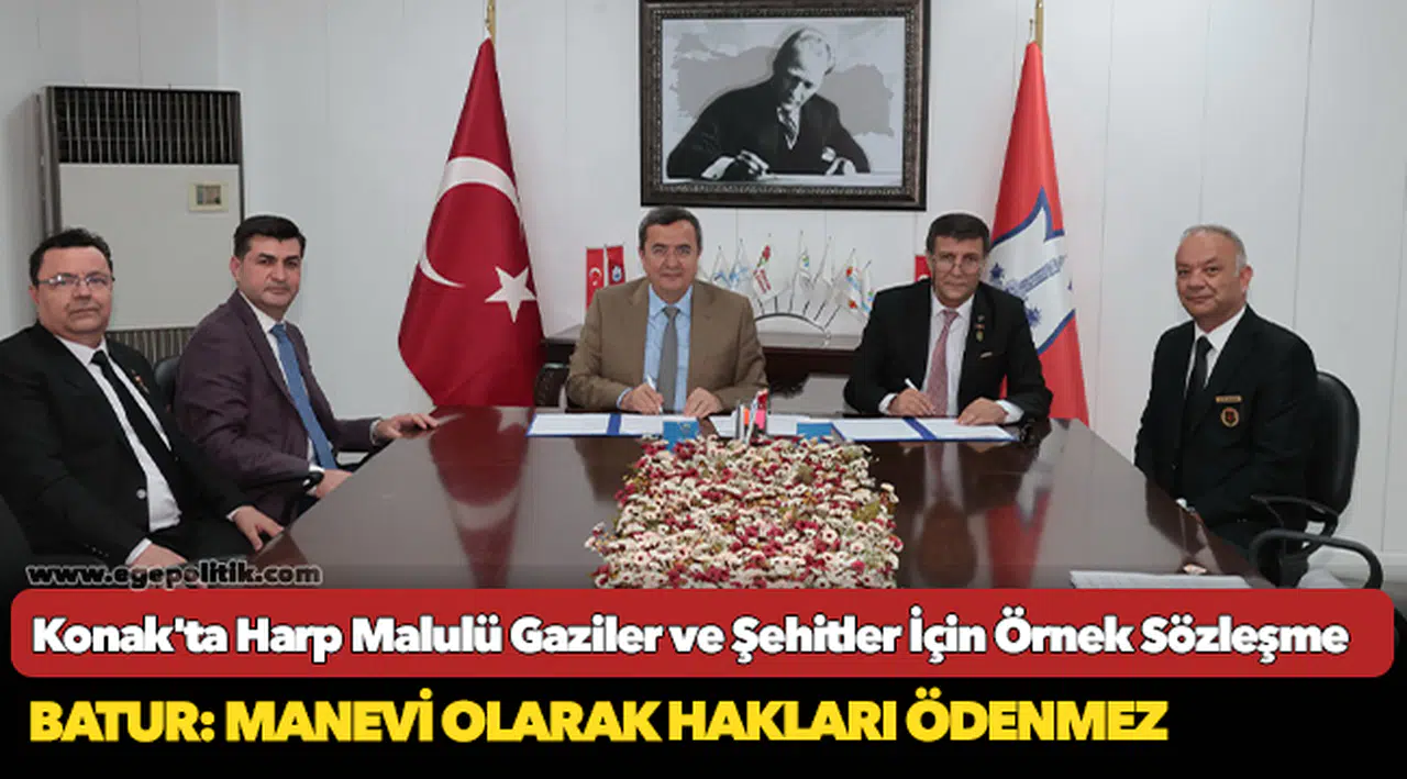 Konak'ta Harp Malulü Gaziler ve Şehitler İçin Örnek Sözleşme