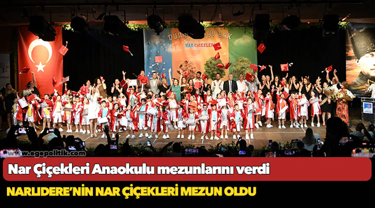 Nar Çiçekleri Anaokulu mezunlarını verdi
