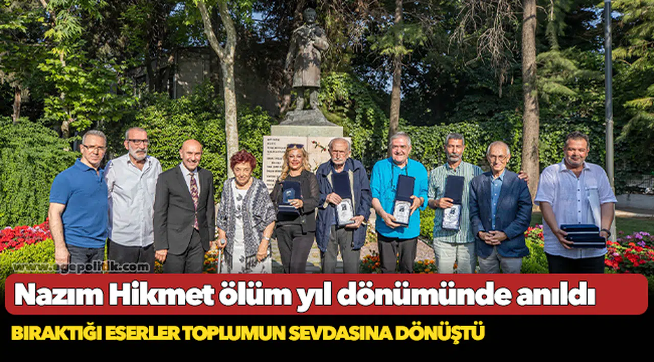 Nazım Hikmet ölüm yıl dönümünde anıldı