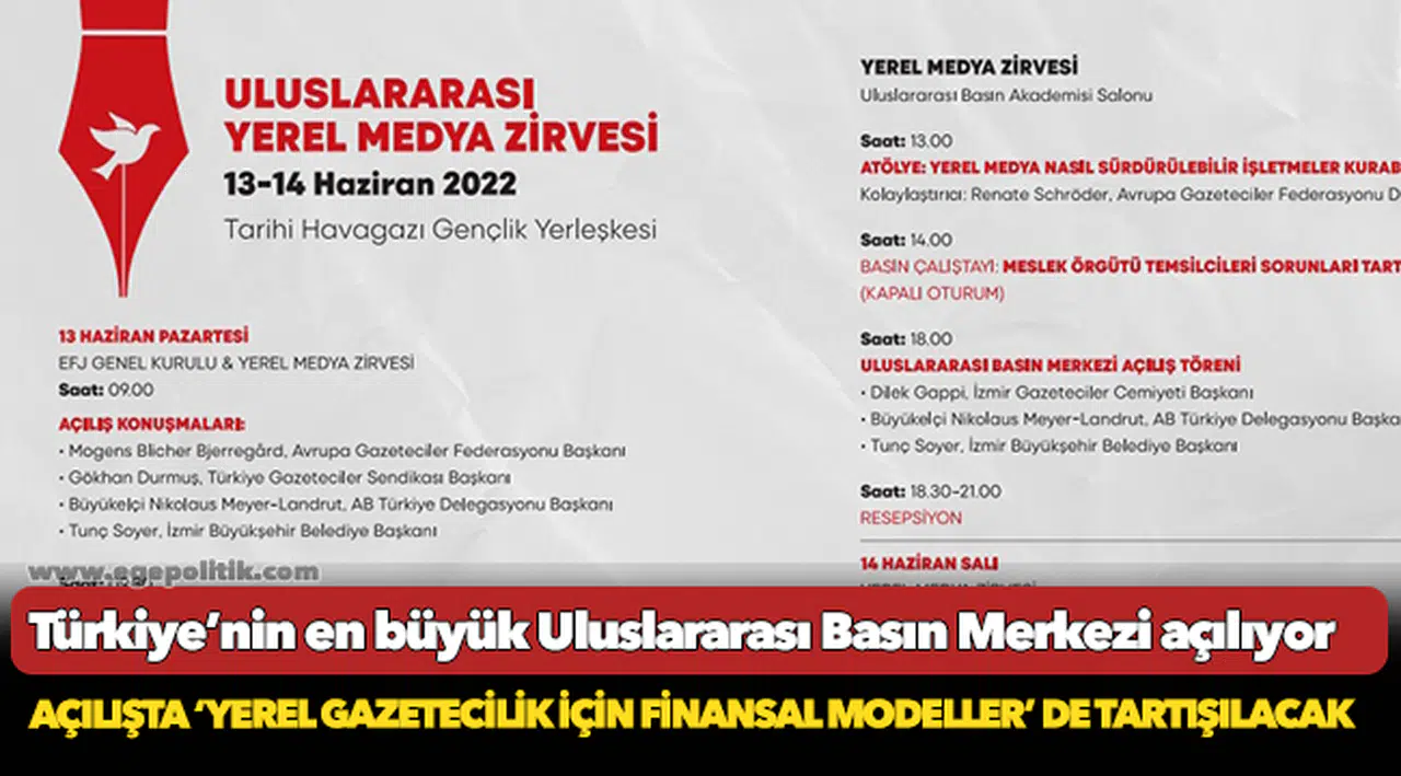 Türkiye’nin en büyük Uluslararası Basın Merkezi açılıyor