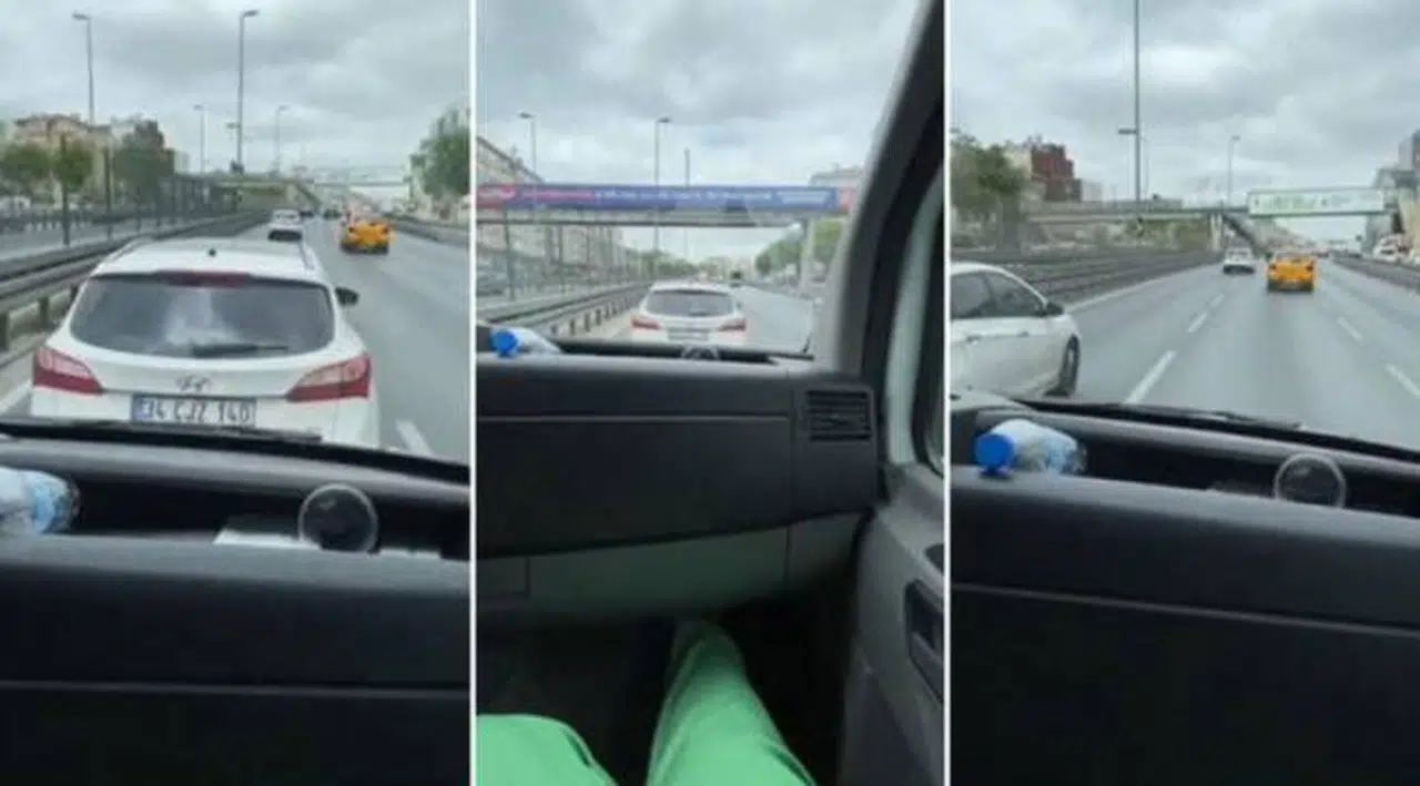 Ambulansa yol vermeyen sürücüye para cezası kesildi